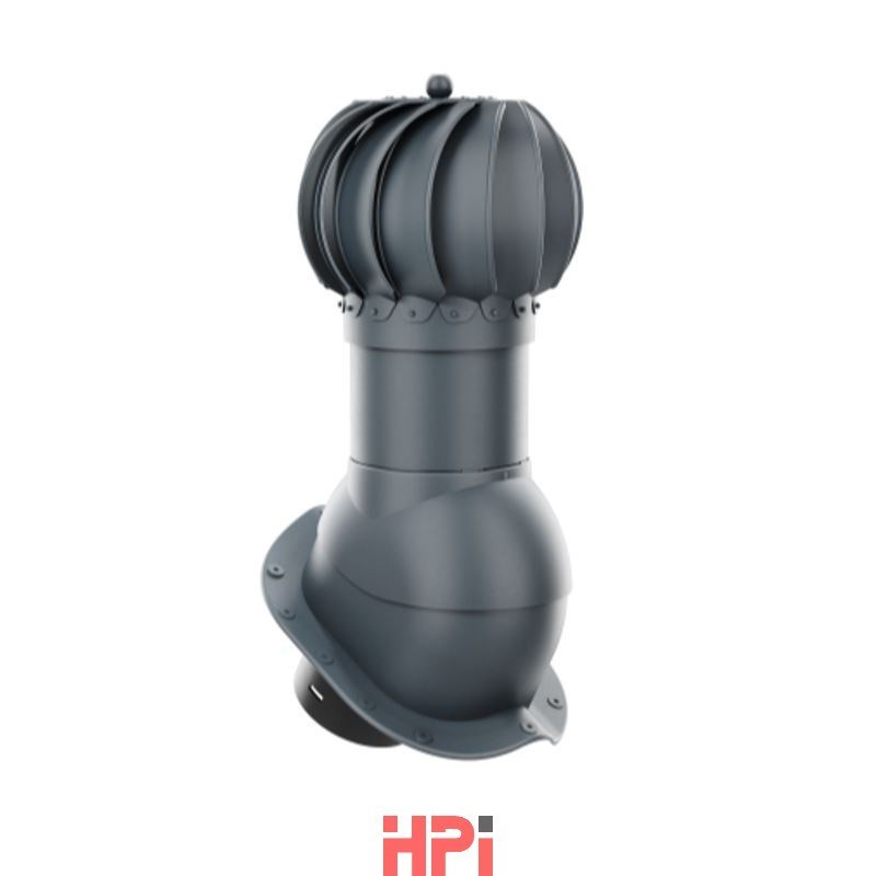 HPI Rotační odvětr. set prům.150mm - nízký profil - pro plech.tvarované krytiny - antracit
