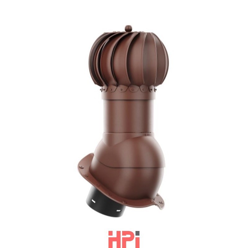 HPI Rotační odvětr. set prům.150mm - nízký profil - pro plech.tvarované krytiny - hnědá