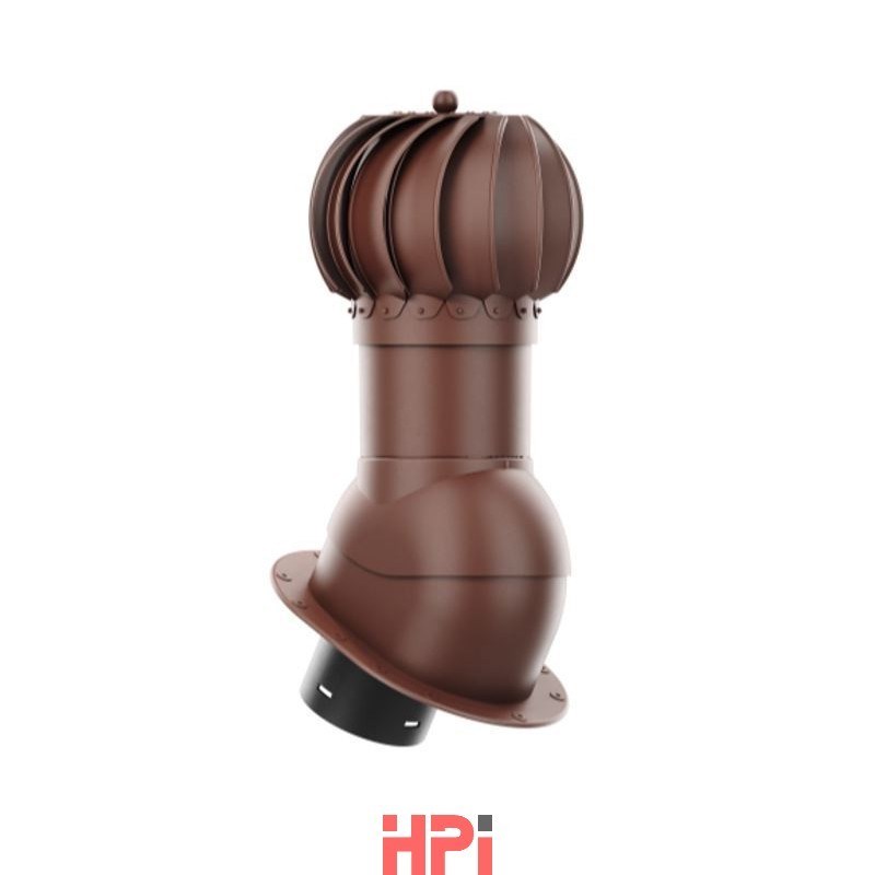 HPI Rotační odvětr. set prům.150mm - pro šindel a rovné plechové krytiny - hnědá