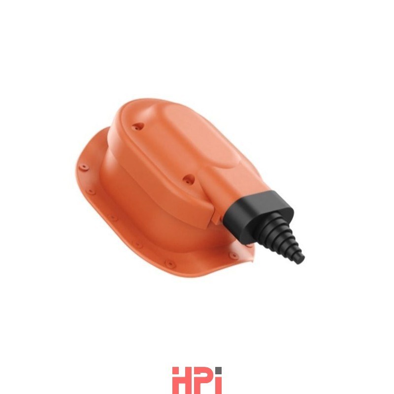 HPI Solární prostup - set nízký profil - pro plech. tvarované krytiny - červená