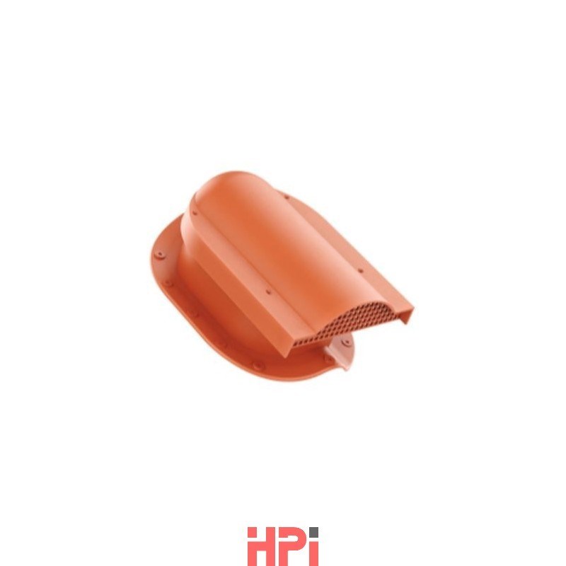 HPI Větrací taška - pro plechové tvarované krytiny - nejvyšší profil - červená