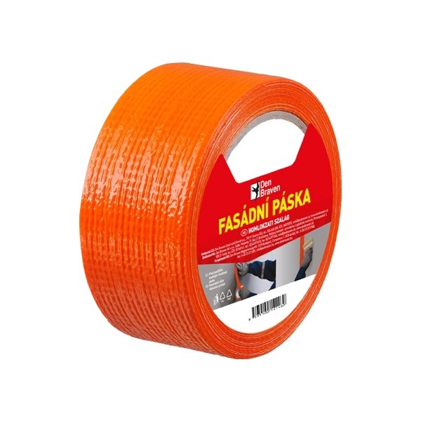 DEN BRAVEN Fasádní páska š. 50mm, d. 50m oranžová