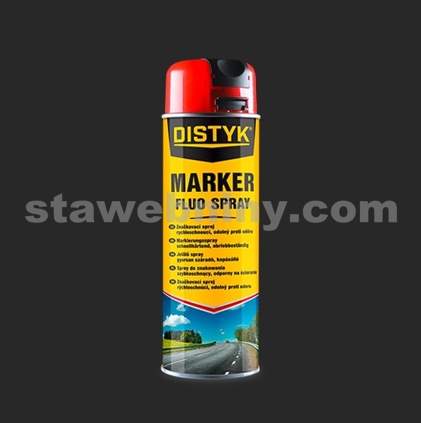 DEN BRAVEN DISTYK Značkovací sprej / Marker Fluo Spray 500ml - žlutá