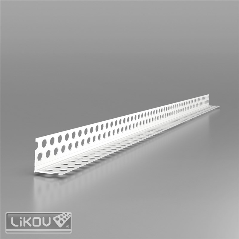 LIKOV Lišta PVC rohová s hranou a flexibilními rameny G-LHF PVC 24/24mm, délka 2,5m