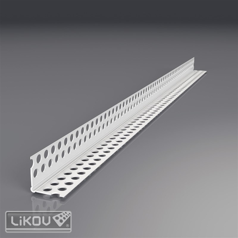 LIKOV Lišta PVC rohová s prolisem a flexibilními rameny G-LPF PVC 23/23mm, délka 2,5m