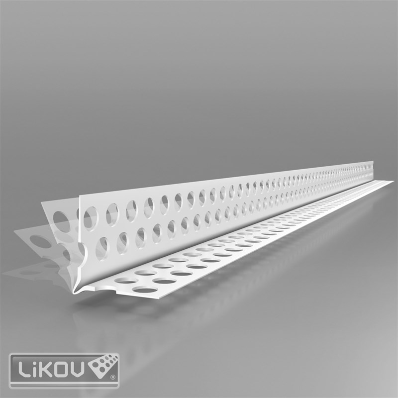 LIKOV Lišta PVC rohová s prolisem a flexibilními rameny G-LPF BOX PVC 24/24mm, délka 25m