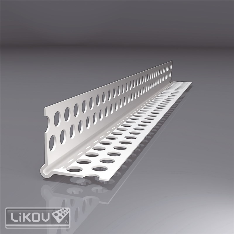 LIKOV Lišta PVC rohová s prolisem G-LP PVC 23,5/23,5mm, délka 2,5m
