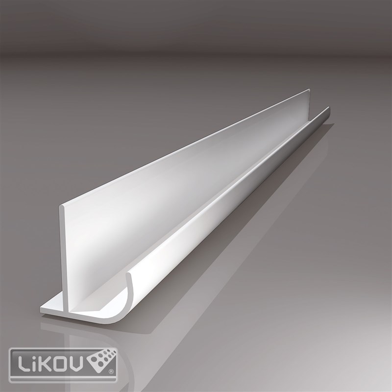 LIKOV Lišta PVC rohová ochranná oblá pro SDK desky G-P PVC š. 12,5mm, délka 2,5m
