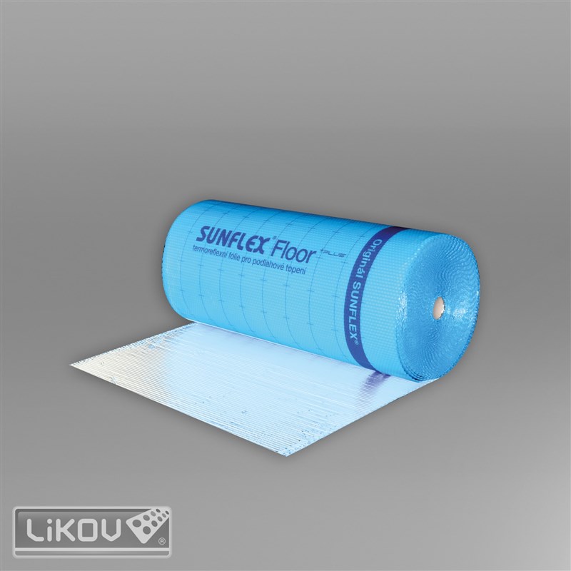 LIKOV Reflexní podlahová parotěsná fólie s tepelnou izolací Sunflex Floor PRO - š. 1m