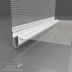 LIKOV LD-NH R PVC 06 lišta dilatační rohová 2D se sklovláknitou tk. 100/100mm délka 2,5m