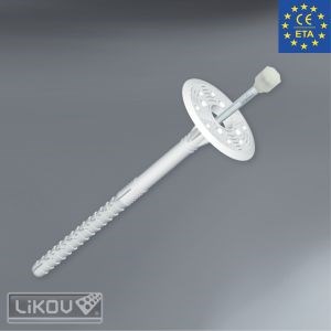 LIKOV Fasádní hmoždinka WKRET-MET ® - LFMG 10 s kovovým trnem délka 160mm