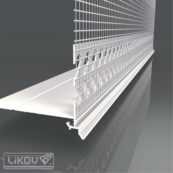 LIKOV LW-66-2 lišta přechodová PVC s nepřiznanou okapnicí délka 2m