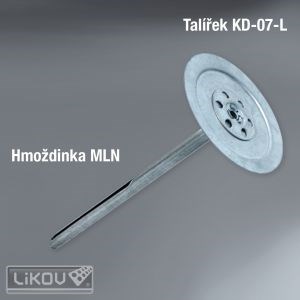LIKOV Fasádní hmoždinka WKRET-MET ® - MLN celokovová s talířkem KD-07-L délka 170mm