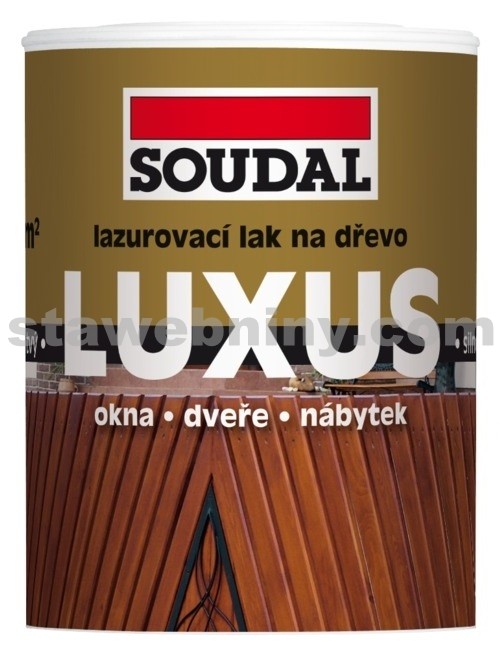 SOUDAL Lazurovací lak na dřevo LUXUS mahagon 0,75l