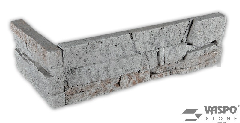 VASPO STONE - Obkladový kámen Lámaný šedý - rohový prvek