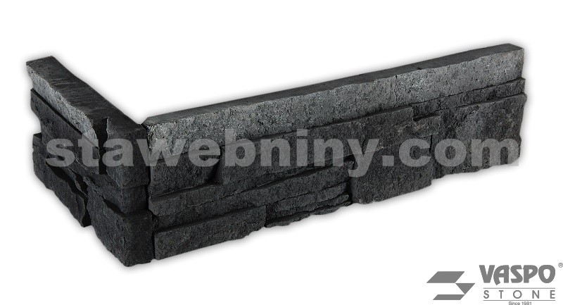VASPO STONE - Obkladový kámen Lámaný tmavošedý - rohový prvek