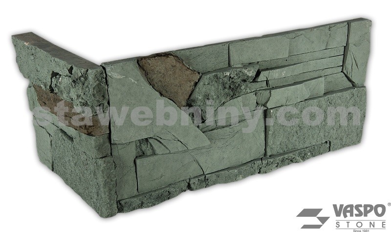 VASPO STONE - Obkladový kámen MIX zelenošedý - rohový prvek