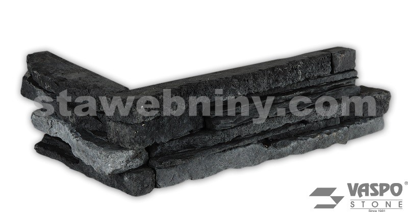 VASPO STONE - Obkladový kámen Považan černý - rohový prvek