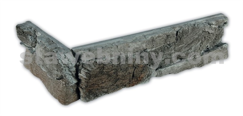 VASPO STONE - Obkladový kámen Skála zvrásněná antracit - rohový prvek