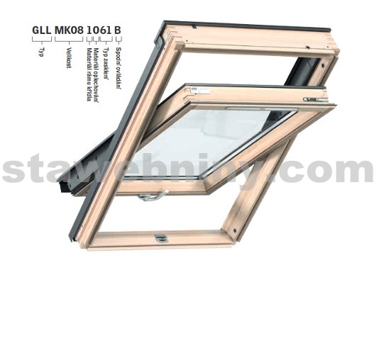 VELUX Střešní okno GLL 1061 B MK06 - spodní ovládání