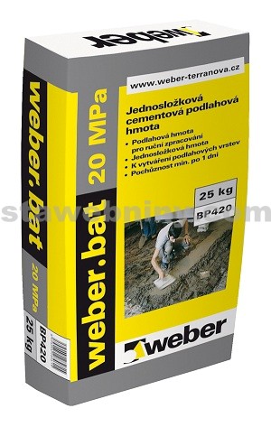 WEBER Weberbat potěr 20 MPa - betonový potěr 25kg