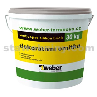 WEBER WeberPas silikon brick - textura cihelného zdiva - 25kg