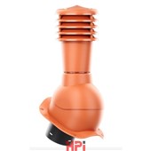 HPI Odvětrávací set prům. 125/110mm - vysoký profil -pro plech.tvarované krytiny - červená