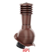 HPI Odvětrávací set prům. 125/110mm - vysoký profil -pro plech.tvarované krytiny - hnědá