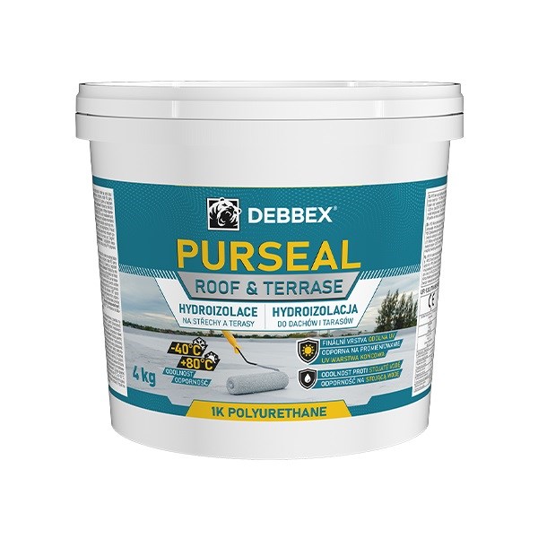 DEN BRAVEN Hydroizolace na střechy a terasy PURSEAL 4kg