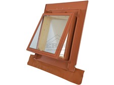 ERGO Střešní vikýř 2000-UNIVERZÁLNÍ OKNO - cihlově červená