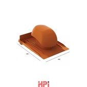 HPI UNI odvětrávací set průměr 150mm s prodlouženou manžetou - červený