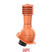 HPI Odvětrávací set prům.125/110 - nízký profil - pro plech.tvarované krytiny - červený