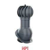 HPI Rotační odvětr.set prům.150mm - vysoký profil - pro plech.tvarované krytiny - antracit