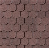 IKO klasické šindele SUPERGLASS Biber 07 - Podvojná Hnědá