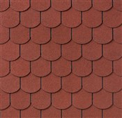 IKO tradiční šindele VICTORIAN PLUS 10 - Cihlově Červená