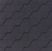 IKO klasické šindele SUPERGLASS HEX 3 tabulový 01 - Černá - samolepivý