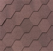 IKO klasické šindele SUPERGLASS HEX 3 tabulový 07- Podvojná Hnědá - samolepivý