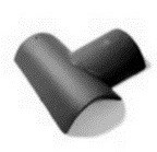 BESK EXTRA matná Hřebenáč rozdělovací T břidlicově šedá