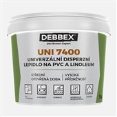 DEN BRAVEN Univerzální disperzní lepidlo na PVC a linoleum UNI 7400 DEBBEX 5kg