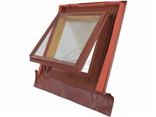 ERGO Střešní vikýř 60×60 – univerzální - červenohnědá