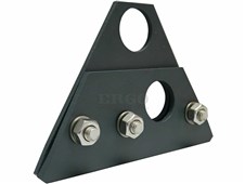 ERGO Dvouděrový držák pro 3 metrové protis.tyče - falc. plech - HLINÍKOVÝ- antracit