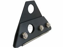 ERGO Dvouděrový držák pro 2 metrové protis.tyče-falc. plech-CLICK–POZINK BARVENÝ- antracit