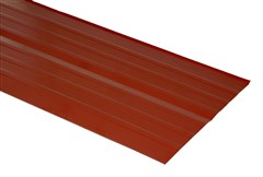 HPI Pás úžlabí hliník lakovaný  podélně profilovaný 2000/500mm hnědý +6ks příchytek zdarma