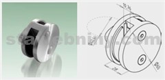 JAP Nerezový Držák kruhový průběžný pro sklo 8,76mm, AISI 304