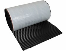 ERGO Těsnící pás kolem komínů samolepící – HLINÍK-PLISOVANÝ, š.300mm - černá