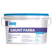 KNAUF GRUNTiFARBA – Bílá penetr. a malířská barva v jednom na sádrové omítky a sdk 10l