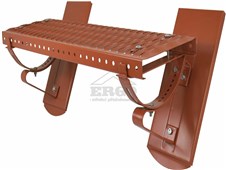 ERGO Stoupací komplet pro bobrovku – rošt 25 x 80 cm - cihlově červená