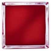 LUXFERY - Luxfera 1919-8WRM Wave Matty Red, s vlnkou, neprůhledná červená