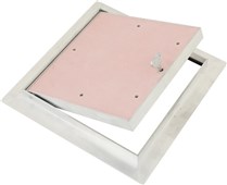 Revizní dvířka PROTIPOŽÁRNÍ EI60 do SDK stropu 400/400/30 GKF s US zámkem + kličkou