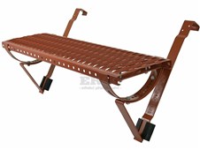 ERGO Stoupací komplet – univerzální k zavěšení, rošt 80 cm - cihlově červená